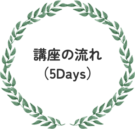 講座の流れ（5Days）